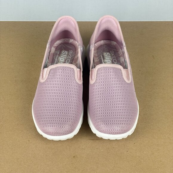 Skechers Slip-Ins Go Walk 5 Joy Vela Shoes Womens 6 Mauve Pink Memory Foam - Picture 2 of 11